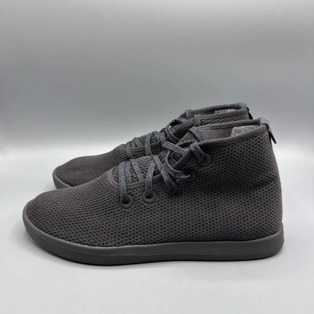 Allbirds Shoes Mens Tree Toppers High Top Sneakers Gray Mesh Comfort Size 10
